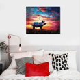 thumbnail image 5 of Orinice Pig Canvas Art Farmhouse Wall Decor, Pig Print Pig Wall Art Fine Art Canvas, Farm Animals Artwork Animal, Funny Home Decor, Canvas Art, Decor Canvas 20x16in, 5 of 6