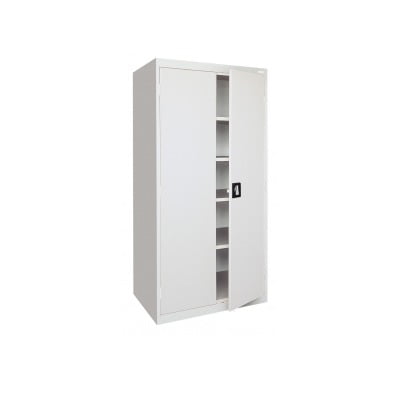 

Sandusky Lee 36 W x 24 D x 72 H 5-Shelf Freestanding Steel Storage Cabinet with Recessed Handle Dove Gray