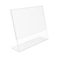 thumbnail image 4 of FixtureDisplays® 6PK Support de Panneau Acrylique Transparent 7 x 5 Pouces avec Design Arrière Incliné, Horizontal 19780-7X5-6PK, 4 of 8