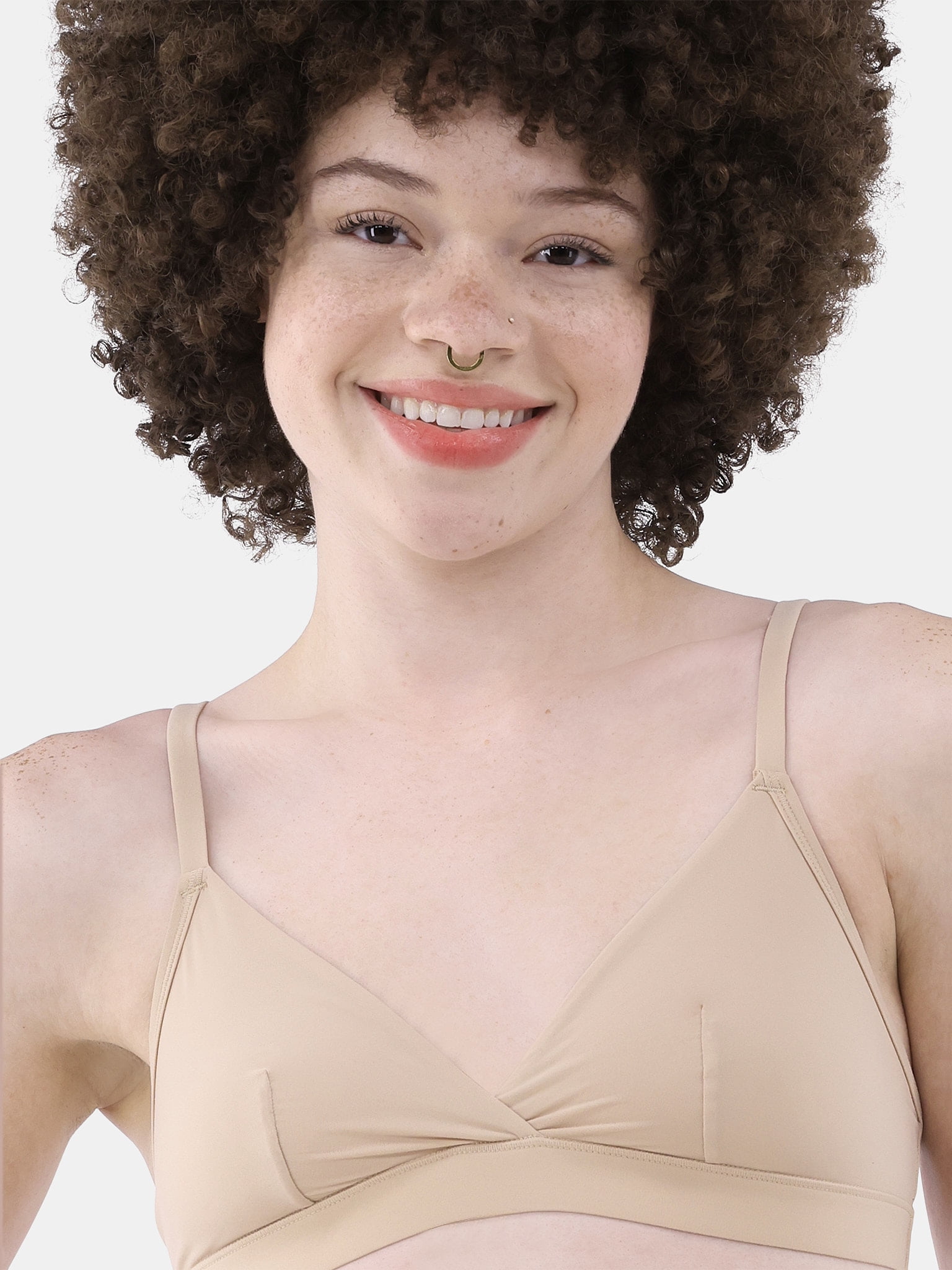No Boundaries Fit Stretch Triangle Bralette, Women's XS-3XL