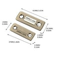 thumbnail image 2 of Magnetic Cabinet Door Catch, Stainless Steel Door Magnet for Kitchen Cabinets, Drawers, Closets, Cupboards & RVs, 4mm Thin Gap-Free Closure, Easy Install with Adhesive Tape or Screws, 2 of 4