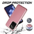 thumbnail image 4 of For Nokia HMD Vibe (N159V / TA-1590) Case Dual Layered Rugged Cover with Screen Protector (Textured Rose Gold /Tempered Glass), 4 of 6