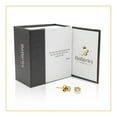thumbnail image 3 of BEBERLINI Men Stud Earrings CZ 14K Gold Plated Stainless Steel Jewelry Round 4 mm, 3 of 7