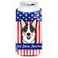 thumbnail image 2 of Carolines Treasures God Bless American Flag with Tricolor Corgi Tall Boy beverage Insulator Hugger Tall Boy multicolor, 2 of 2