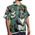 thumbnail image 2 of Cat Men's Printed Casual Button Down Short Sleeve Beach Shirts, 2 of 6