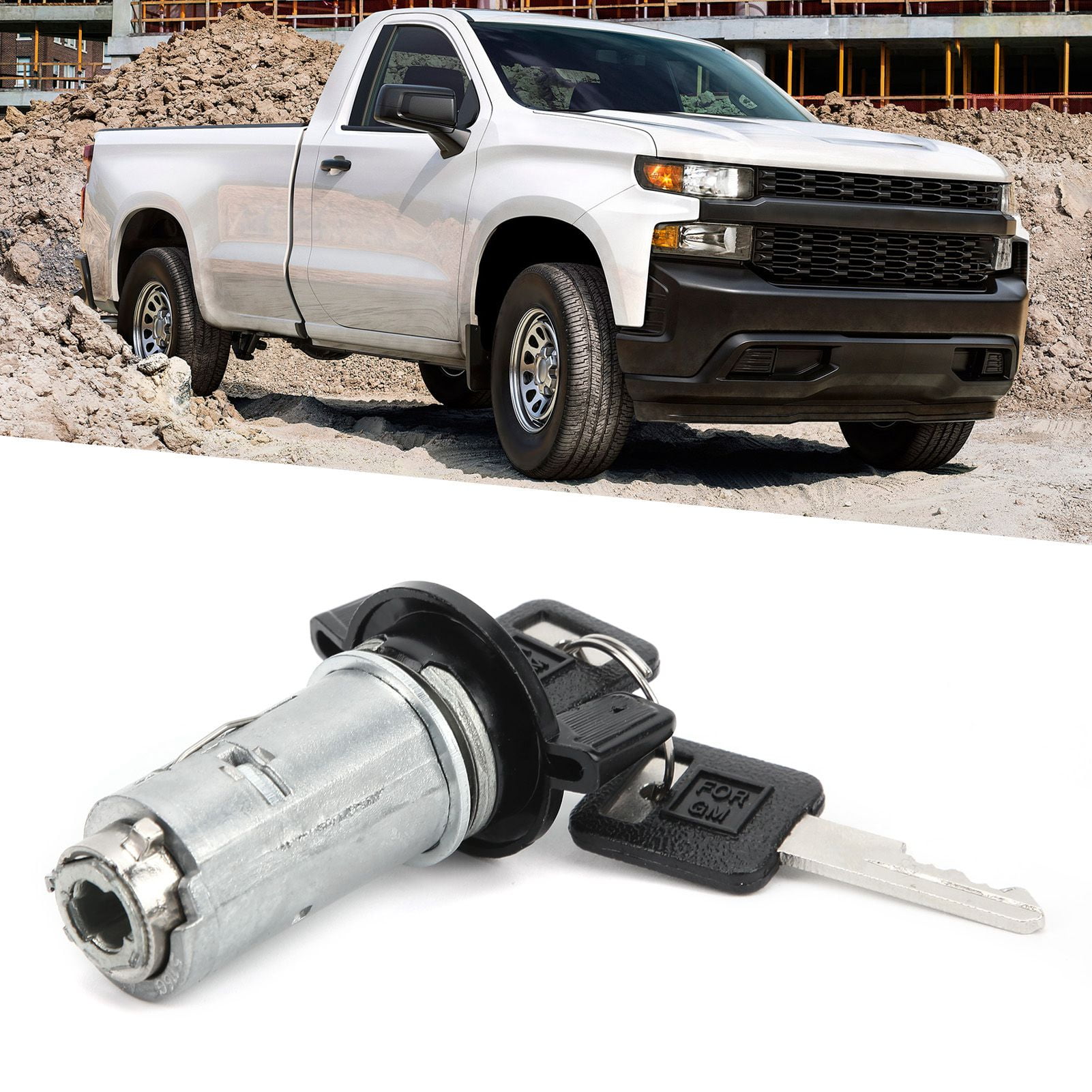 LHCER Ignition Switch Cylinder,Ignition Lock Cylinder With 2 Keys