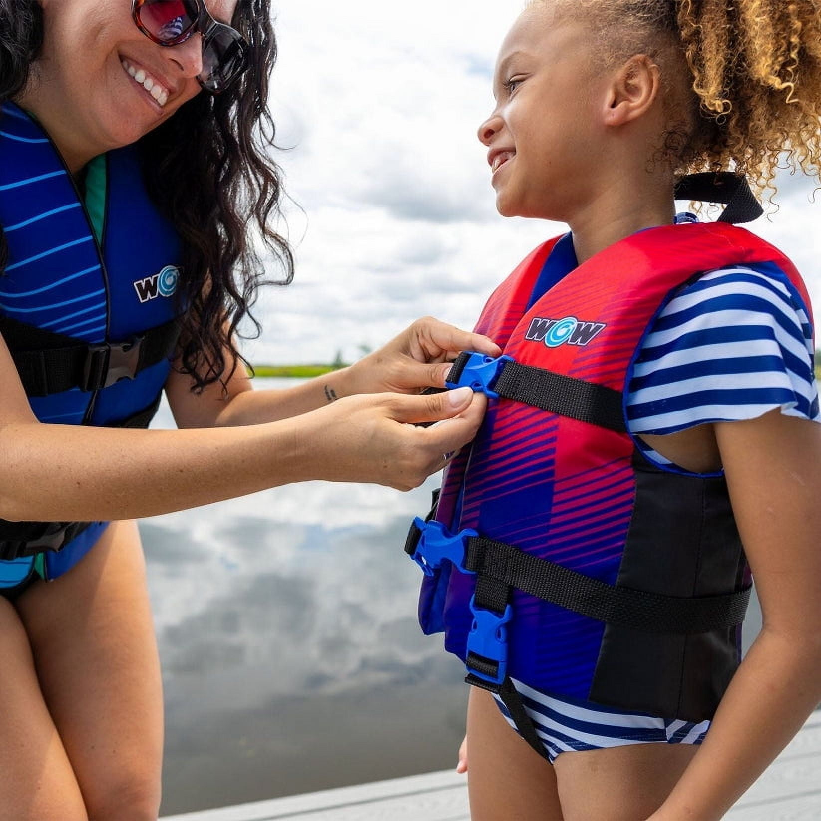 WOW SPORTS Polyester Life Vest Child, USCG Approved, Boating, Swimming, Watersports