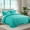 Turquoise, variant on 3 Piece Quilt Set Bedspread Coverlet With Ruffles & 2 Match Pillow Shams Bedding