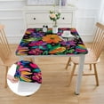 thumbnail image 2 of HAOXIT Rectangle Table Cloth Large Square Table Cover for Dining Kitchen Party 46*46, 2 of 8