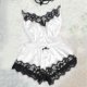 thumbnail image 2 of Gibobby Conjunto de lencería Conjunto de ropa interior de encaje para mujer, conjunto de ropa interior y ropa interior de encaje con correa(Blanco, CH), 2 of 3