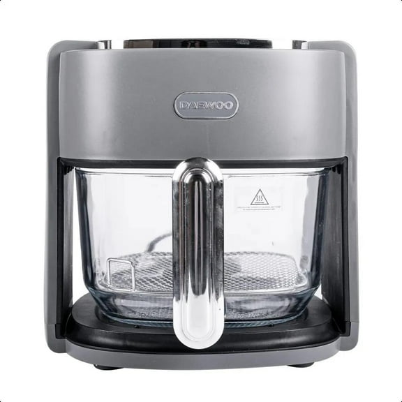 Freidora De Aire Daewoo Multifuncional Con Cesto De Vidrio Gris Oscuro  DAF-1886-GRIS 4.5 L