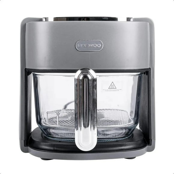 Freidora De Aire Daewoo Multifuncional Con Cesto De Vidrio Gris Oscuro  DAF-1886-GRIS 4.5 L