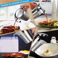 thumbnail image 4 of Jinsinto Sauce Bateau Sauce Bateau en Acier Inoxydable avec Poignée 500ml Bateau Sauce avec Couvercle Sauce Thermique Bateau Salade Sauce Pot Table Sauce Bateau Sauce Bateau, 4 of 5