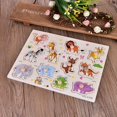 thumbnail image 3 of Domqga 1Set Educational Wooden Puzzle Kids Children Interesting Early Learning Props, Learning Puzzle, Wooden Learning Puzzle, 3 of 10