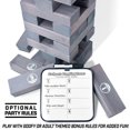 thumbnail image 4 of GoSports Giant Wooden Toppling Tower Stacking Game for Kids and Families – Gray, 4 of 6