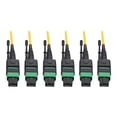 thumbnail image 2 of Eaton Tripp Lite Series MTP/MPO (APC) Singlemode Slim Trunk Cable, 24-Strand, 40/100 GbE, 40/100GBASE-PLR4, Plenum, 6mm Dual Jacket, 38 m (124 ft.) - Trunk cable - MTP/MPO single-mode (F) to MTP/MPO single-mode (F) - 38 m - fiber optic - 8.3 / 125 micron - plenum, stranded - yellow, 2 of 7