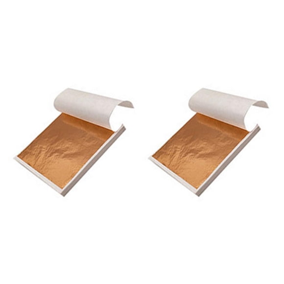 Wosthever 100 Uds. Papel de hoja de papel dorado papeles artesanales exquisita decoración de pasteles y comidas Type3 NO3