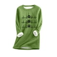 thumbnail image 2 of DPTALR Chemise Décontractée d'Hiver à Manches Longues pour Femmes, Col Rond, Ample, Imprimée, 2 of 3