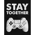 thumbnail image 4 of Matching Couples Shirts Play Together Stay Together Funny Gamer Tshirt Valentine Men Black XX-Large / Women Black Large, 4 of 6
