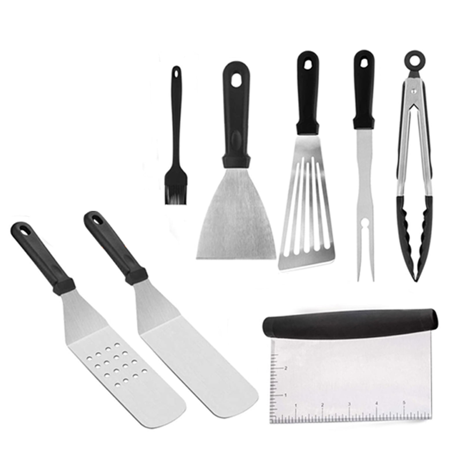 Eurhowing 38Pcs Griddle Accessories Kit, Flat Top Grill Tool Set Fit for Blackstone & Camp Chef, Stainless Steel Spatula Set with Carry Bag for BBQ Outdoor Camping
