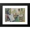 thumbnail image 2 of Julian Alden Weir 18x14 Black Modern Framed Museum Art Print Titled - Two Women Sewing (ca. 1885), 2 of 5