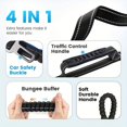 thumbnail image 3 of CNKOO Heavy Duty Bungee Dog Leash with 2 Padded Handles  6ft/4ft Rope  Reflective Threads for Medium & Large Dogs  4-in-1 Training Leash with Car Seat Belt, 3 of 7