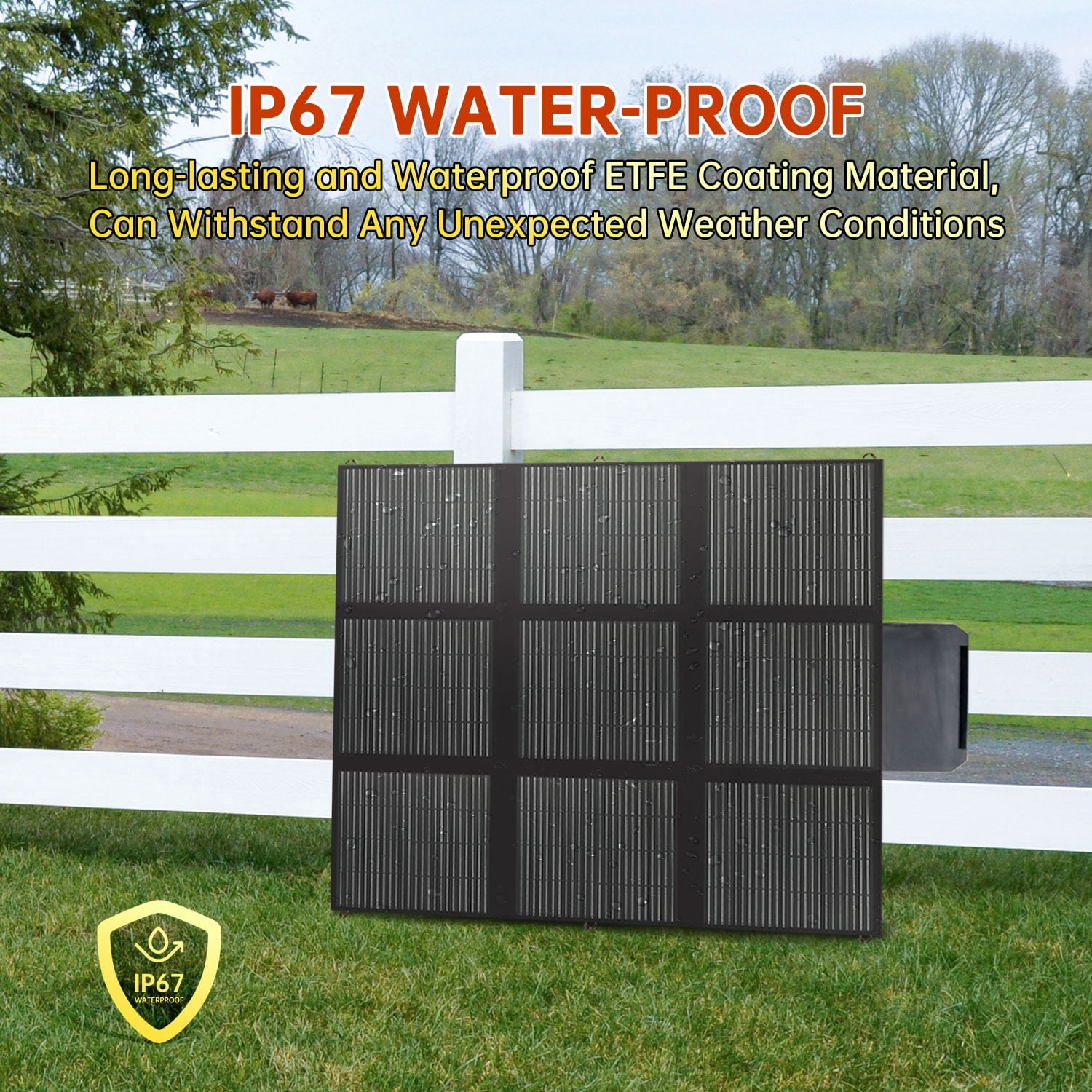 LVYUAN 400W Solar Panel Foldable Solar Charger Portable IP67 Waterproof with MC4 Connector for Camping,  Home, RV, Outdoor, Power Station, off Grid