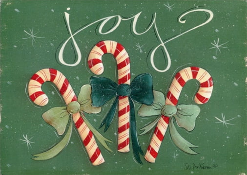LPG Greetings Joy Candy Canes Christmas Card - Walmart.com