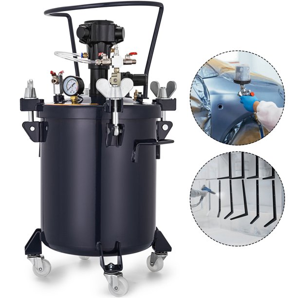 VEVOR Pressure Pot 2.5Gal Pressure Pot Paint Sprayer 10L Automatic Air