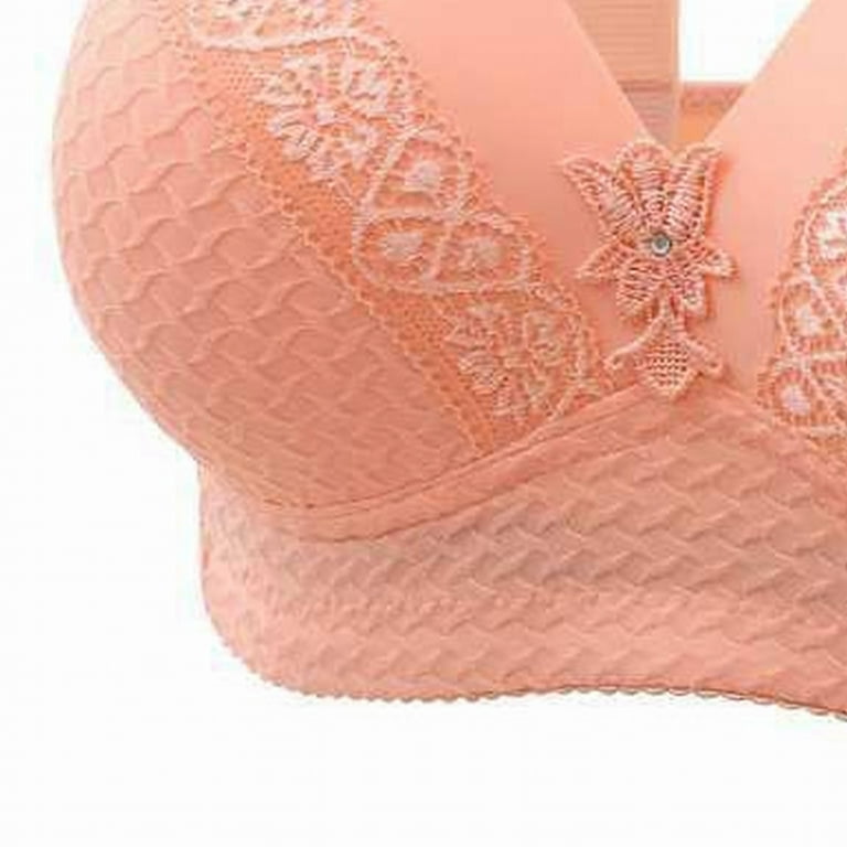 Eashery Women Bras Push Up Solid Comfort Womens Bra with Support Red E