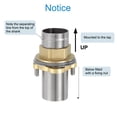 thumbnail image 4 of Uxcell Faucet Mount Extension Shank 3"x 1.25" Stainless Steel Pipe Faucet Extension Longer Fixed High Foot Faucet Fittings, 4 of 6