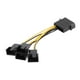thumbnail image 1 of D-Port Computer CPU PC Case Cable ventilador 3 pines Divisor potencia 1 a 4 vías (1 unidad), 1 of 4
