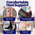 thumbnail image 5 of 3 Pairs Gel Heel Cups Plantar Fasciitis Inserts, Silicone Gel Heel Pads For Heel Pain, Bone Spur & Achilles Pain, 5 of 5