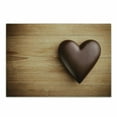 thumbnail image 1 of Chocolate Cutting Board, Chocolate Heart on the Wooden Board Background for Valentines Day, Decorative Tempered Glass Cutting and Serving Board, in 3 Sizes, by Ambesonne, 1 of 2