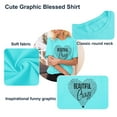 thumbnail image 6 of XCHQRTI Heart Tshirt for Women Graphic Tee Tops Beautiful Crazy Love Letter Printed Casual Short Sleeve Concert Shirts, 6 of 6