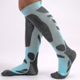 thumbnail image 4 of 1 Paire de Chaussettes de Ski Hauteur Genou en Coton Absorbant la Sueur, Chaussettes de Randonnée pour Sports, 4 of 4
