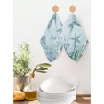 thumbnail image 2 of Coastal Starfish Kitchen Dish Towels for Drying Dishes Set of 4, Nautical Coral Tropical Fish Seashells Waffle Weave Microfiber Hand Tea Bathroom Towels Quick Dry & Absorbent Towel 12x12, 2 of 7