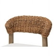 thumbnail image 6 of Baxton Studio Chloe Modern Bohemian Walnut Brown Finished Mahogany Wood and Natural Rattan Dining Chair, 6 of 7