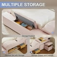 thumbnail image 6 of Queen Size Multifunctional Bed Frame, Upholstered Storage Platform with Right-Side Massage Recliner, Music Speaker, USB Charging Station, 6 of 8