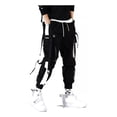 thumbnail image 3 of Hombre Streetwear Cintas Bolsillos Pantalón Cargo Harén Slim, 3 of 8