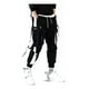 thumbnail image 3 of Hombre Streetwear Cintas Bolsillos Pantalón Cargo Harén Slim, 3 of 8