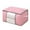 Pink, variant on Clothes Storage,Closet Organizers and Storage,Blanket Storage Bags with Visible Window,Storage Containers for Organizing Bedroom,Closet,Comforter,Organization and Storage with Lids and Handle