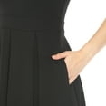 thumbnail image 5 of White Mark Women's Fit and Flare Skater Dress, 5 of 6