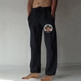 thumbnail image 1 of Pantalones largos para hombre, moda, estampados, casuales, cintura elástica con bolsillo, pantalones deportivos, pantalones de poliéster para hombre., 1 of 4
