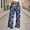 #466-Navy, variant on Women's Wide-Leg Drawstring Pants, Loose Fit with Random Print, Casual Comfort for Daily Wear