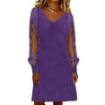 thumbnail image 2 of Women's Fashion Dress Cienvnstg Solid-Colour Dress for Women Outings New Women's Skirts, 2 of 3