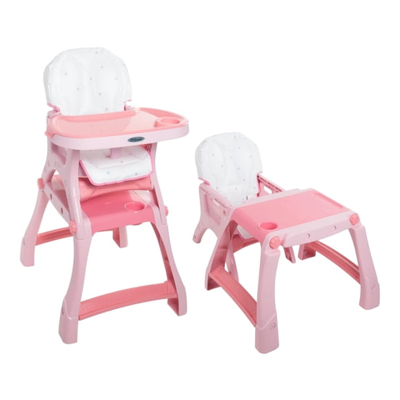 Silla Alta Periquera Prinsel Kinder City 2 En 1 Rosa