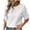 White, variant on HomeGardon 3/4 Length Sleeve Womens Tops Summer Tops for Women Fashion Women's Summer Three Quarter Round-Neck Solid Comfy Tank Tops,S-XXL