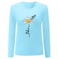 thumbnail image 2 of Jamsmile Women Sweatshirts Summer Sunflowers Print Long Sleeve Casual Shirts Tops Streetwear Soft Oversized Sports Pullovers, 2 of 2