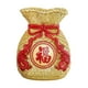 thumbnail image 3 of Estatua decorativa de jarrón con bolsa de bendición Feng Shui de año Nuevo Chino, escultura hecha a mano para decoración de estantes de pared, ligera Oro Macarena Cesta china, 3 of 8